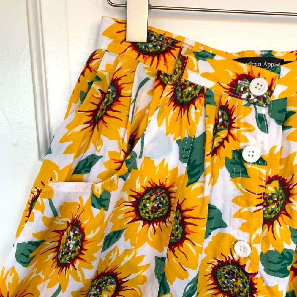 American Apparel Sunflower Skirt